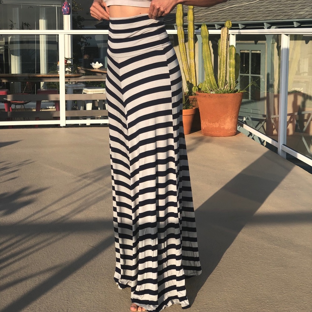 Forever 21 maxi striped skirt